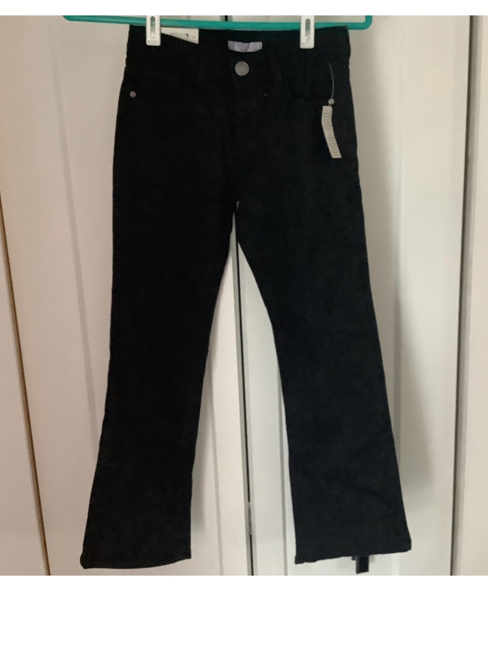 Girls Piper Faves Black Denim Jeans Size 8R Bootcut Adjustable Waist NWT